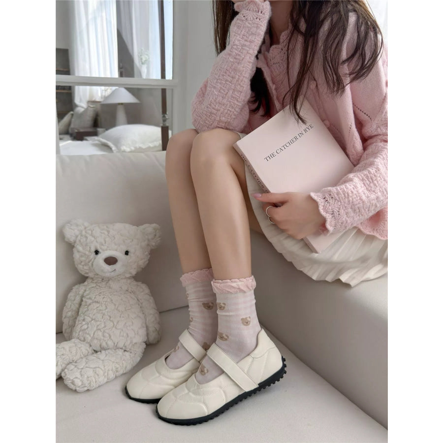Bear Cotton Crew Socks Apparel and Accessories