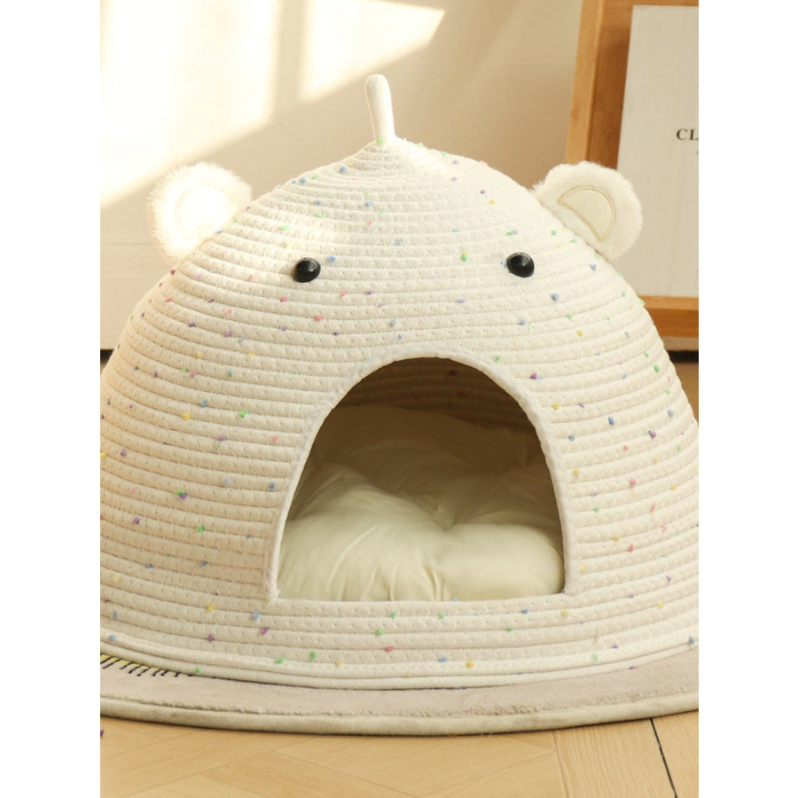 Bear Ear Woven Pet Nest Apparel and Accessories