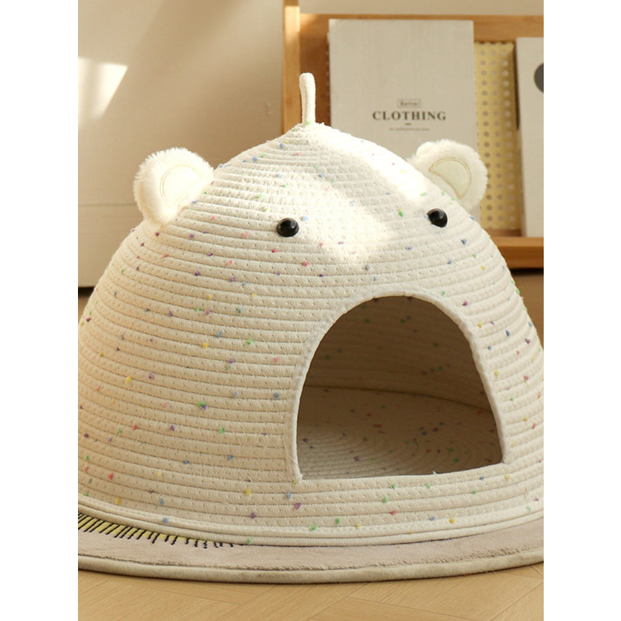 Bear Ear Woven Pet Nest Apparel and Accessories