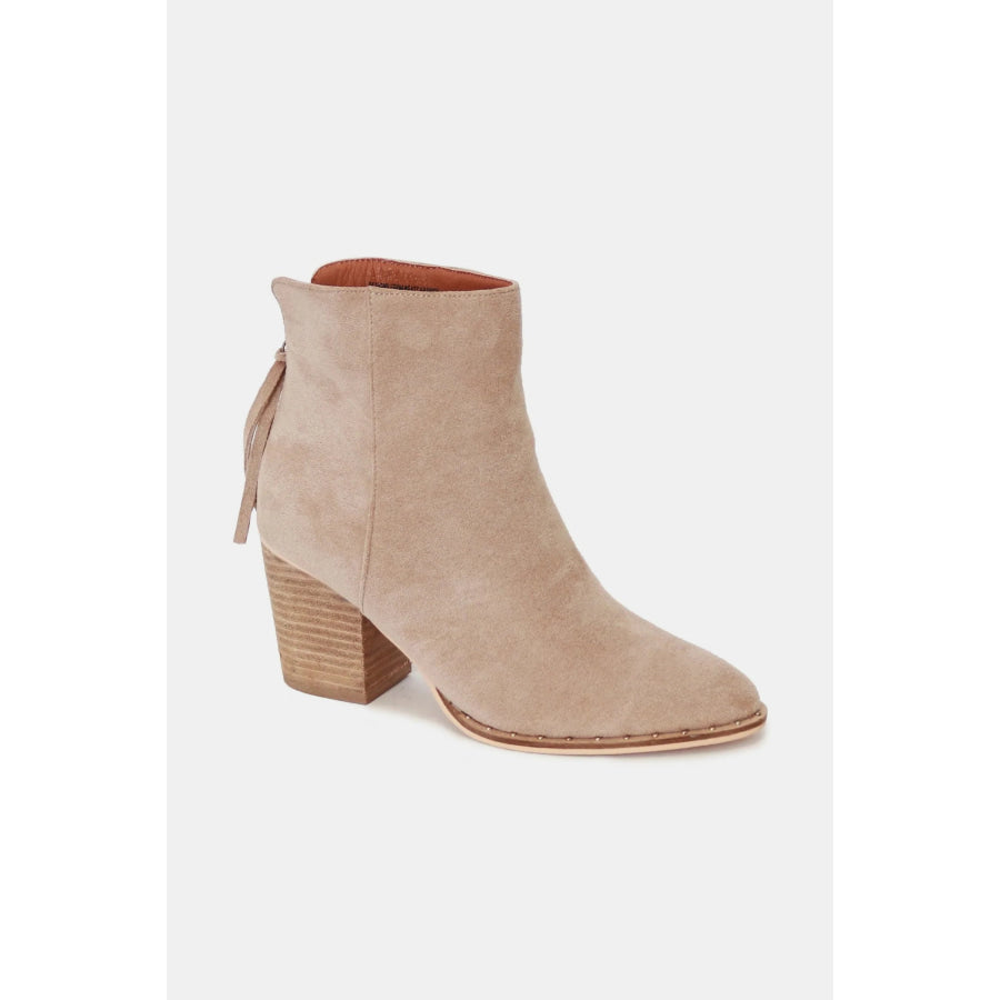 Beast Fashion Suede Point Toe Ankle Booties Apparel and Accessories