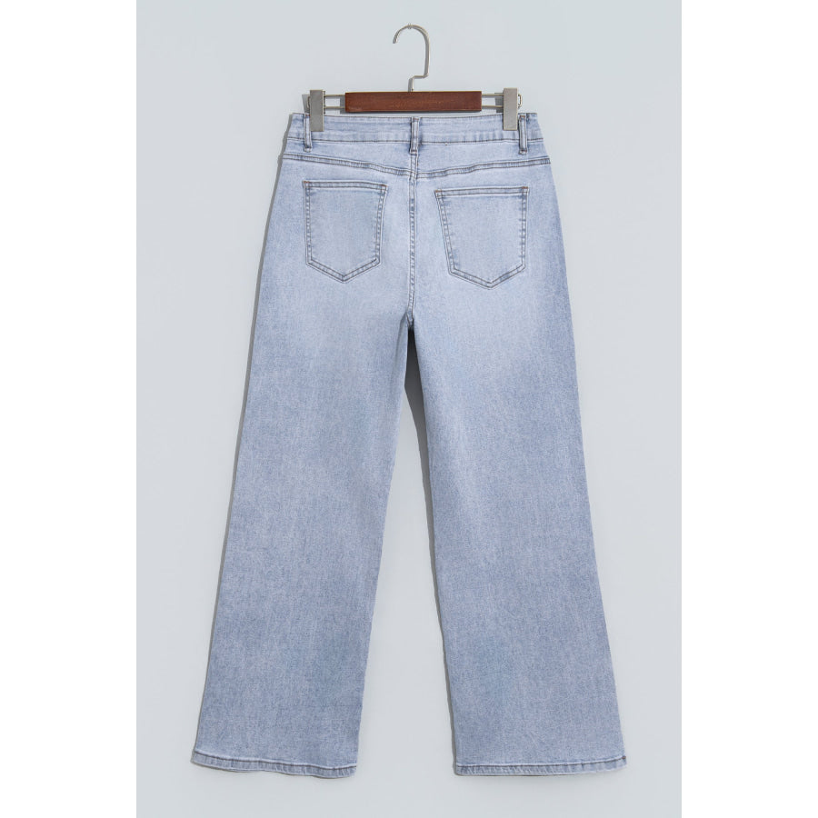 Beau Blue Sparkle Detail Western Casual Shift Jeans Bottoms/Jeans