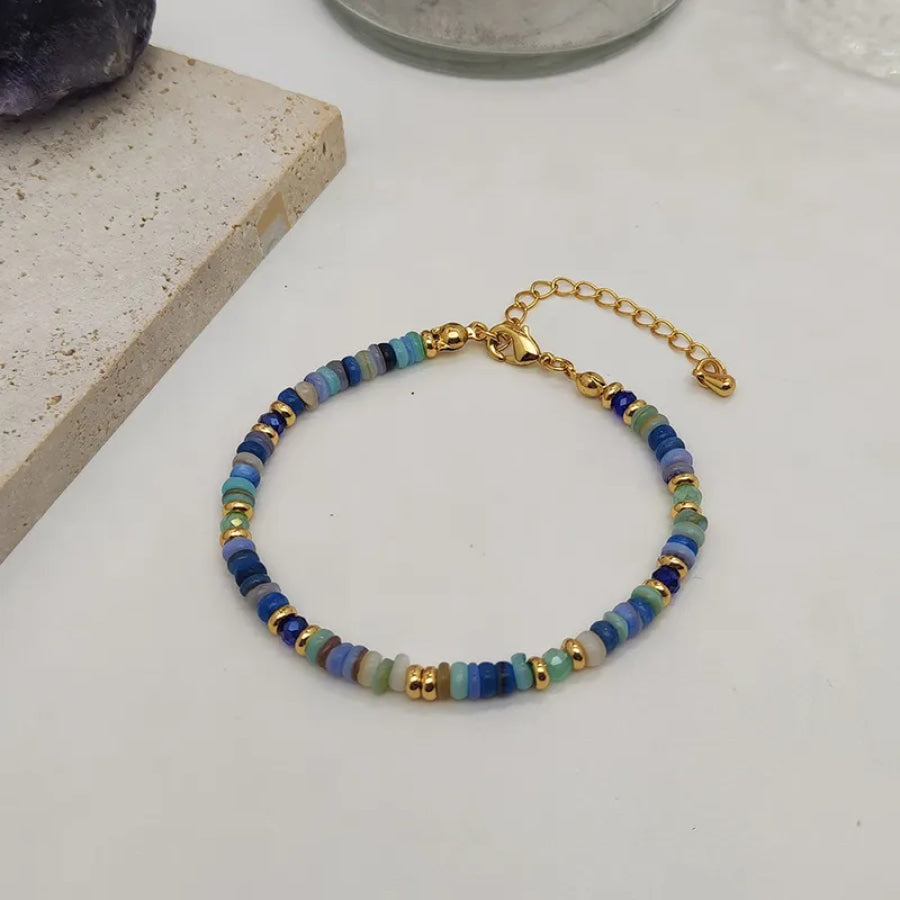 Becca Natural Stone Bracelet (Pre-Order) Multi/Blue Bracelets