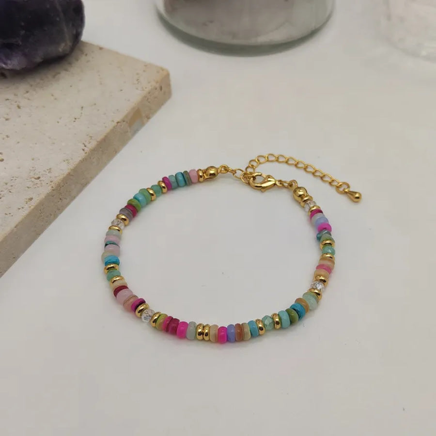 Becca Natural Stone Bracelet (Pre-Order) Multi/Light Bracelets