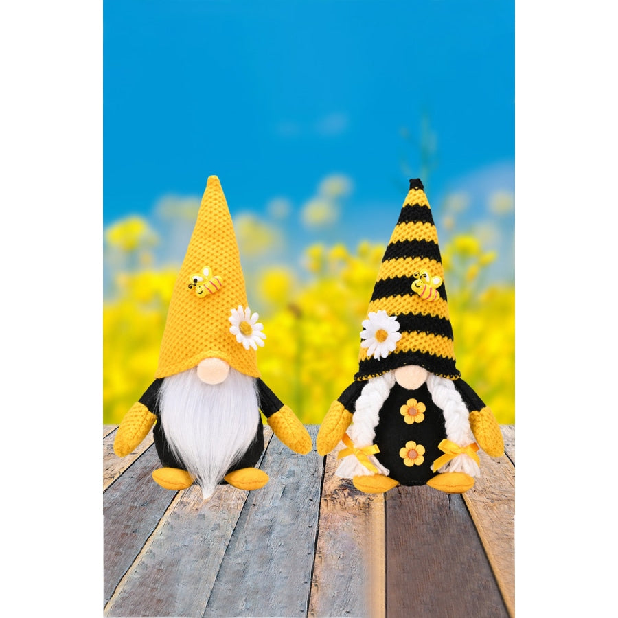 Bee and Flower Decor Faceless Gnome