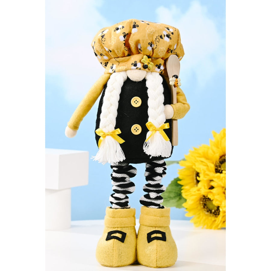 Bee Print Telescopic Leg Gnome Twist Braid / One Size