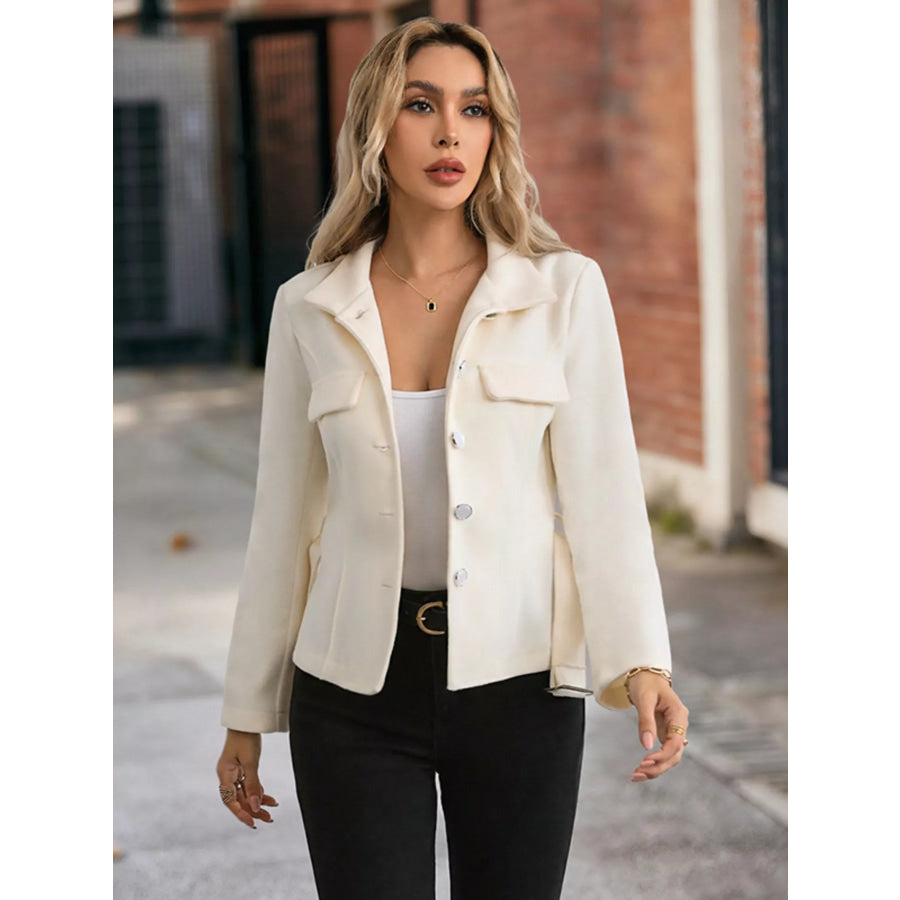 Belt Button-Up Outerwear Apparel and Accessories