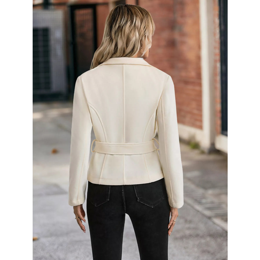 Belt Button-Up Outerwear Apparel and Accessories