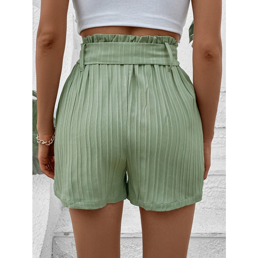 Belted Shorts with Pockets