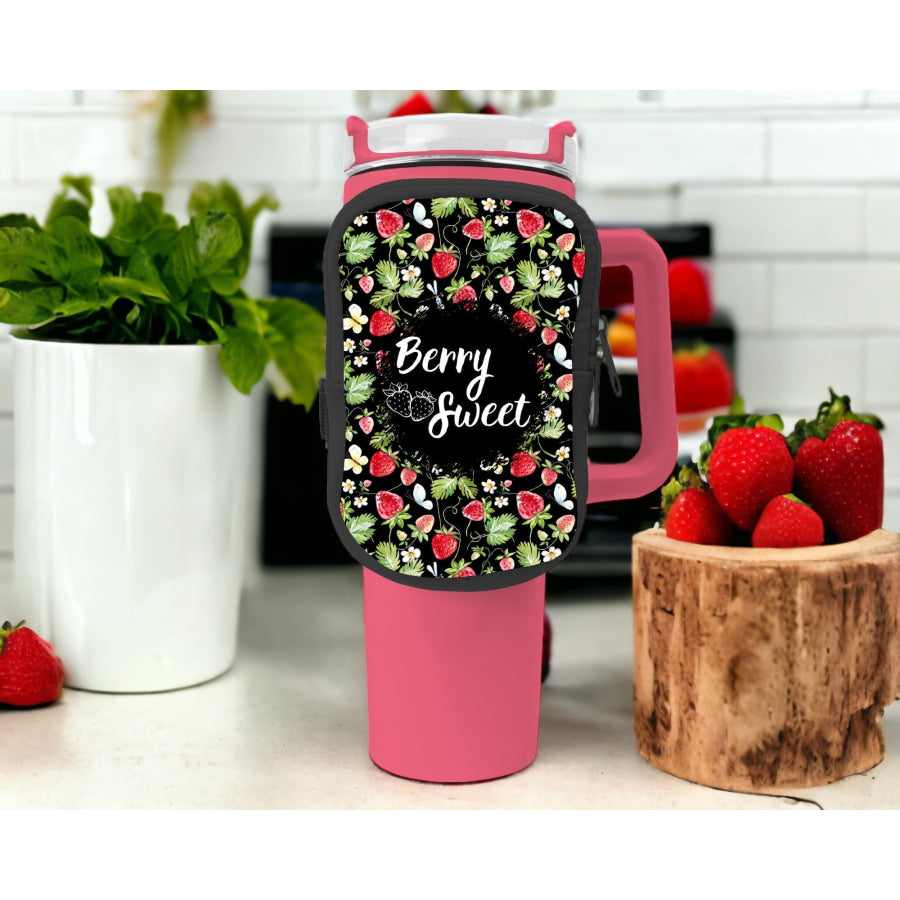 Berry Sweet Zippered Pouch/Bag For 40oz Tumbler Tumbler