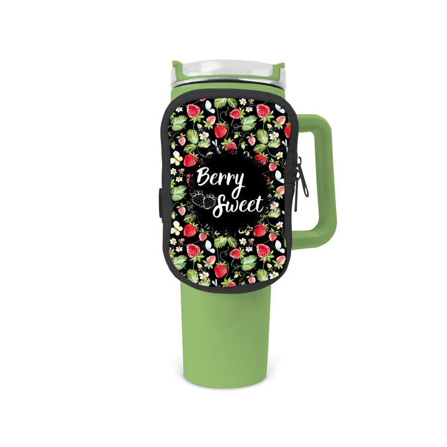 Berry Sweet Zippered Pouch/Bag For 40oz Tumbler Tumbler