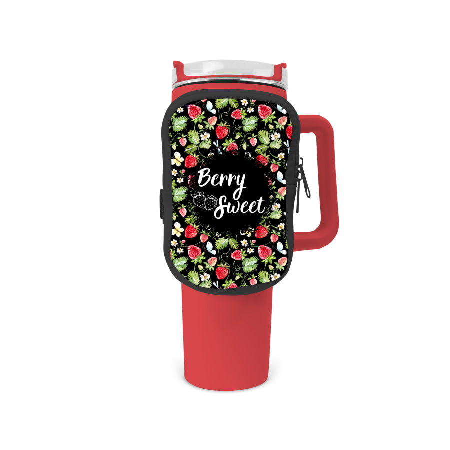 Berry Sweet Zippered Pouch/Bag For 40oz Tumbler Tumbler