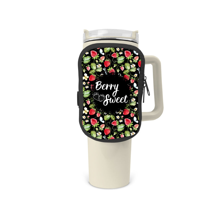 Berry Sweet Zippered Pouch/Bag For 40oz Tumbler Tumbler