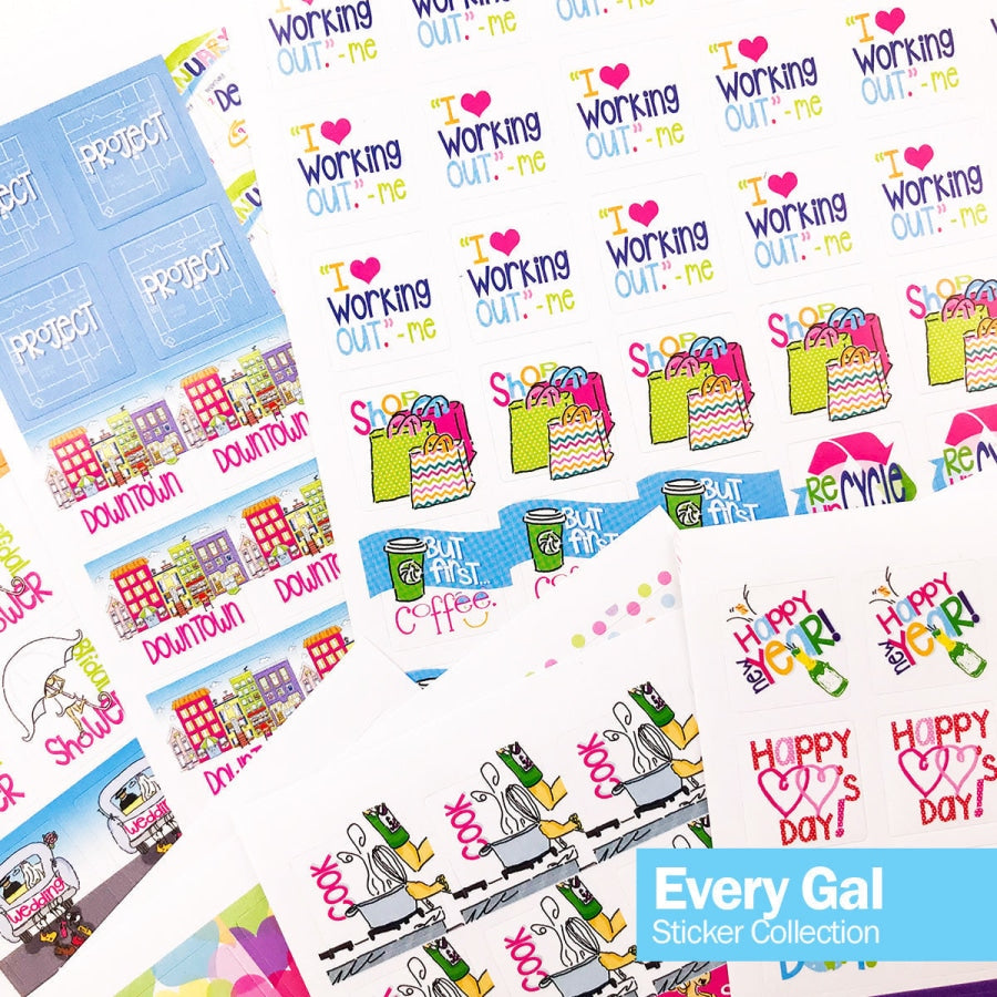 Best Planner Stickers | Family Work To-Dos Events Goals | 8 Styles Planner Stickers