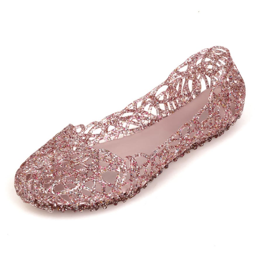 PREORDER Bird Nest Design Jelly Slip On Shoes CLOSES 28 May ETA mid to late June Rose / Eur 36 Shoes