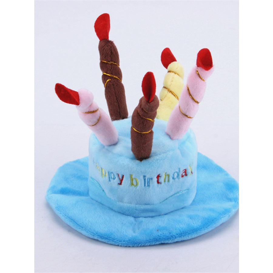 Birthday Cake Candle Pet Hat Apparel and Accessories