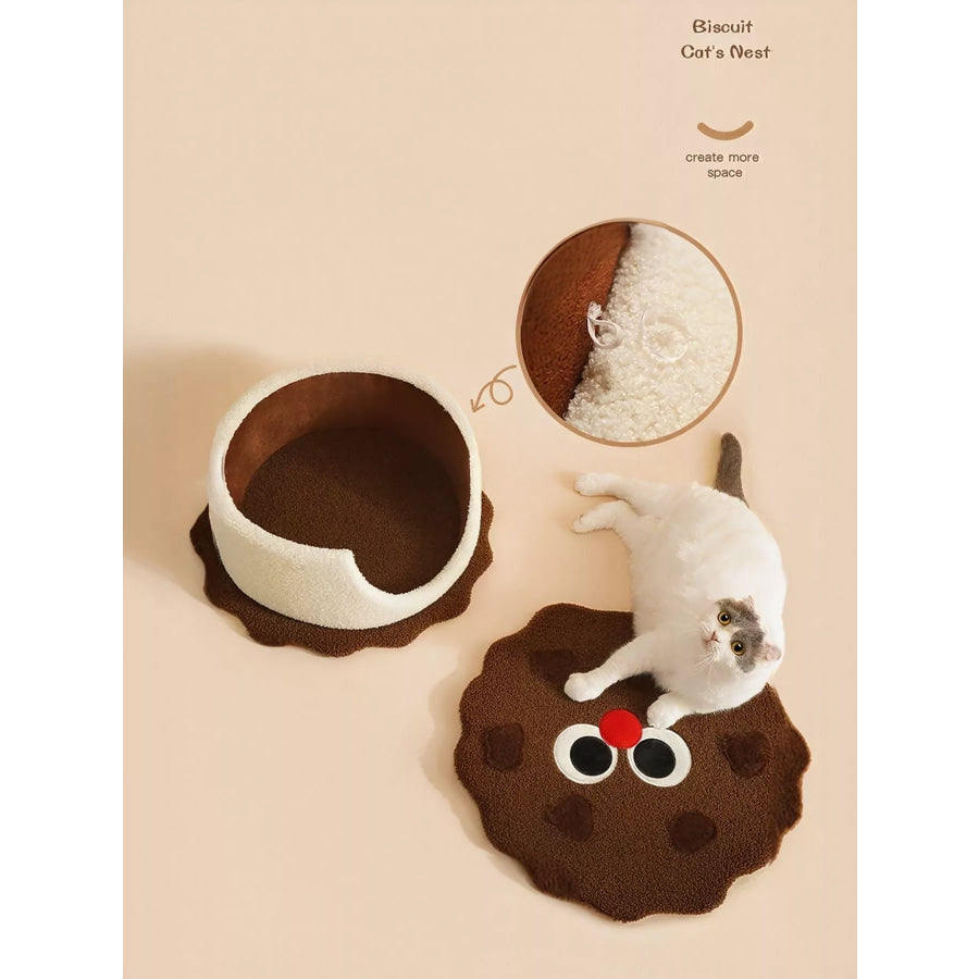 Biscuit Style Pet Nest Brown / ONESIZE Apparel and Accessories