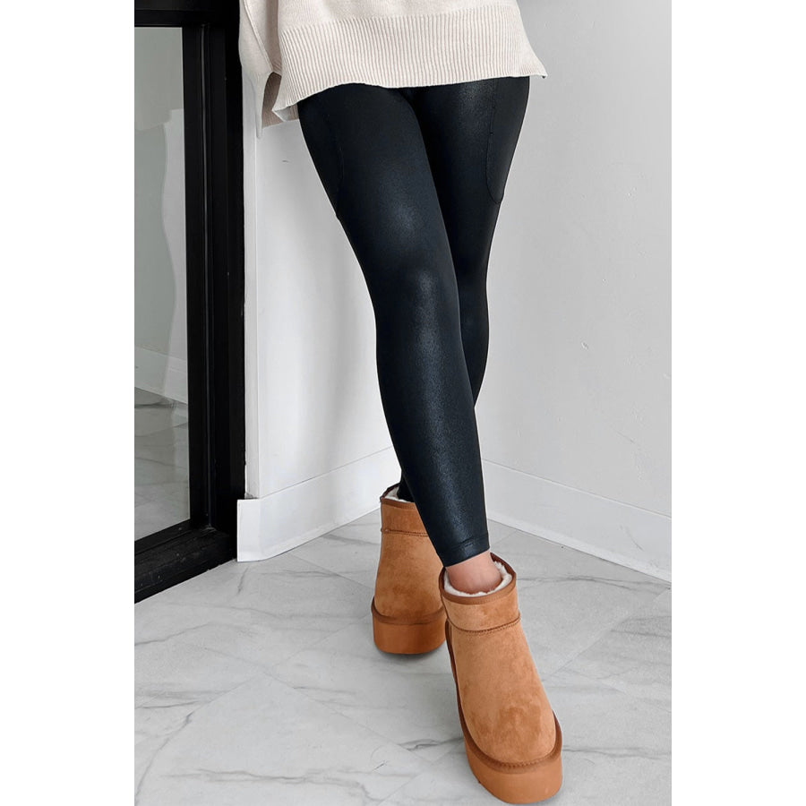 Black V Crossover High Waist Pocketed Leggings Sale (50% OFF)/Sale (50% OFF)