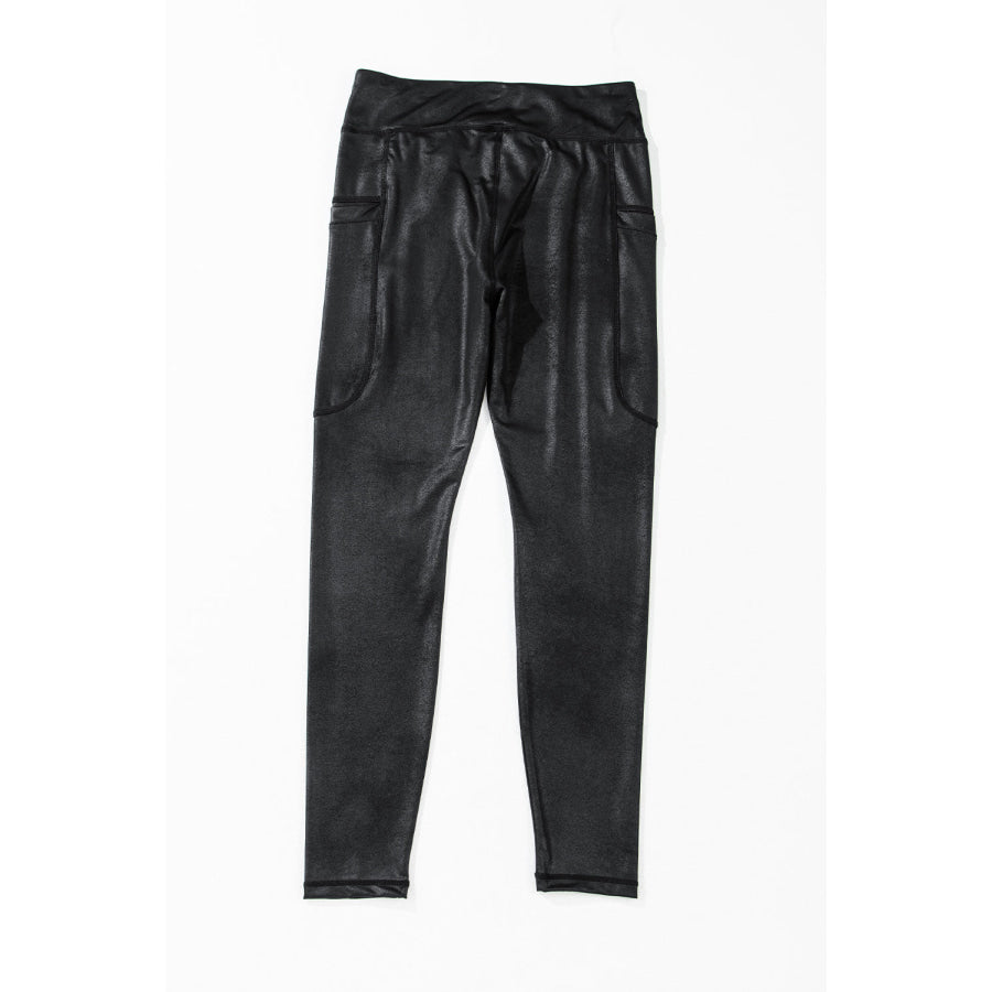 Black V Crossover High Waist Pocketed Leggings Sale (50% OFF)/Sale (50% OFF)