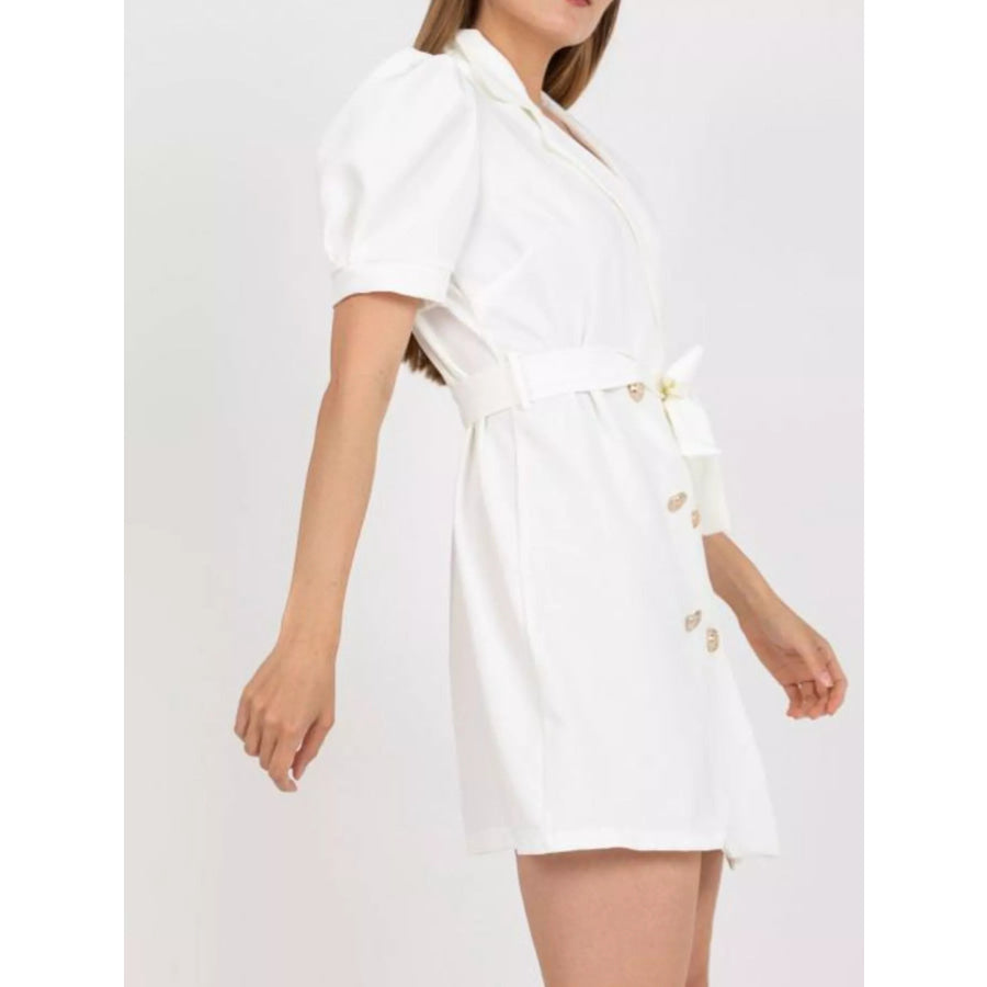 Blazer Style Tie Waist Mini Dress Apparel and Accessories