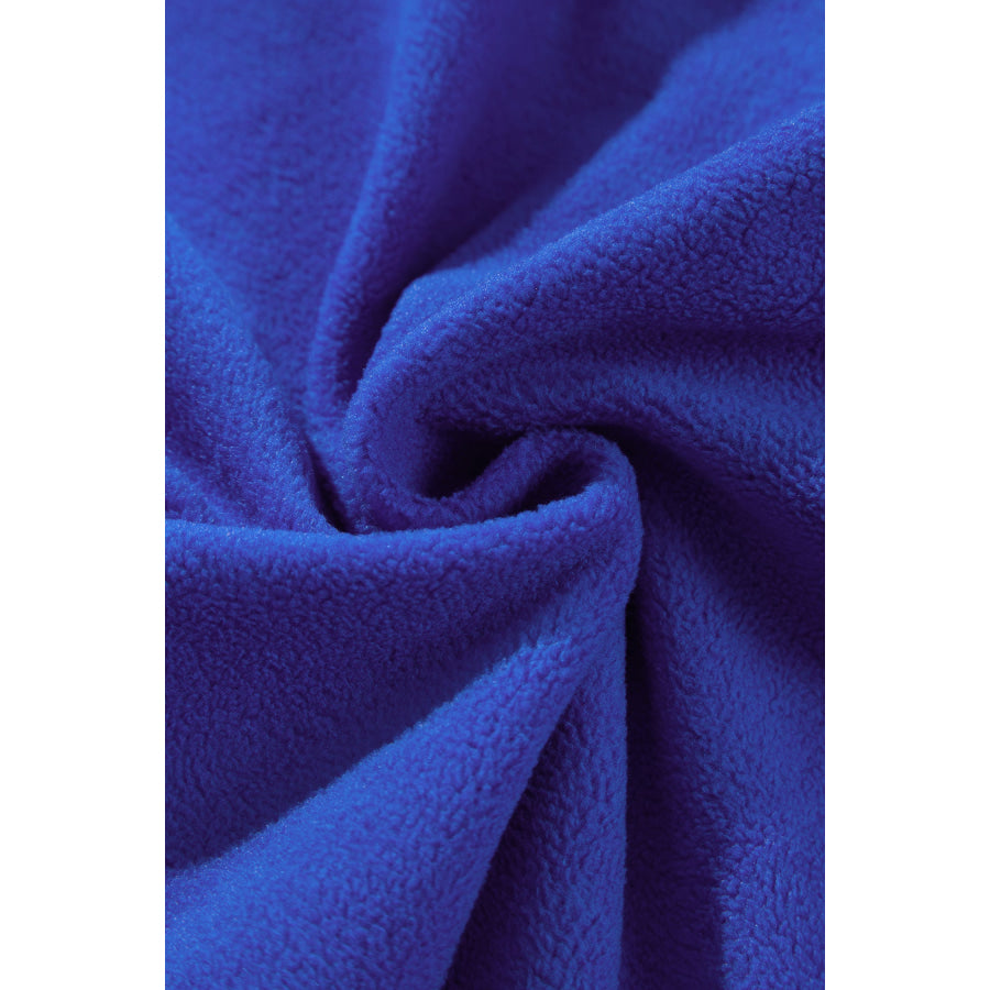 Bluing Oversize Drop Shoulder Reversible Mock Neck Sweatshirt Tops/Sweatshirts & Hoodies