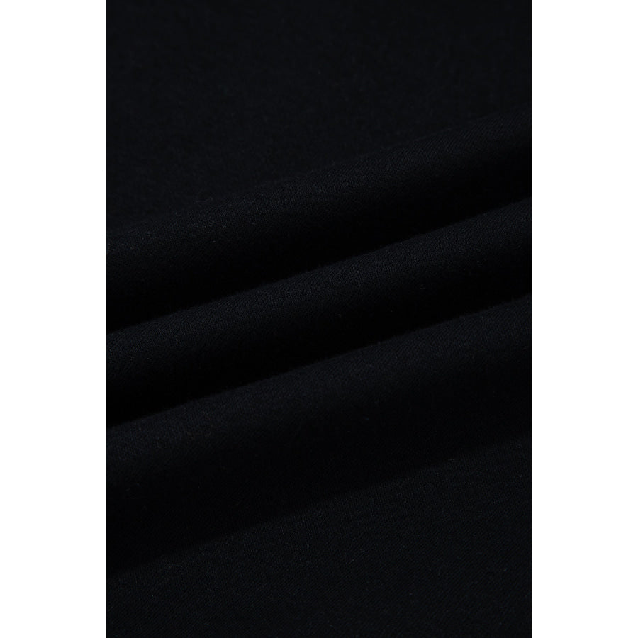 Bluing Oversize Drop Shoulder Reversible Mock Neck Sweatshirt Tops/Sweatshirts & Hoodies