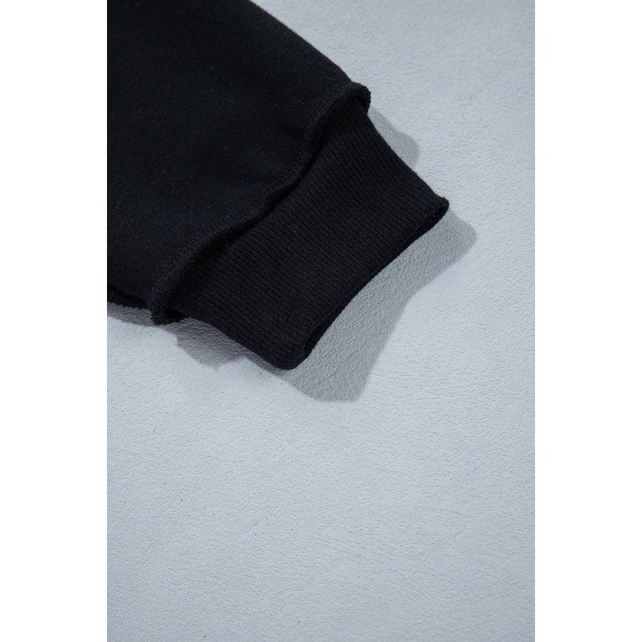 Bluing Oversize Drop Shoulder Reversible Mock Neck Sweatshirt Tops/Sweatshirts & Hoodies