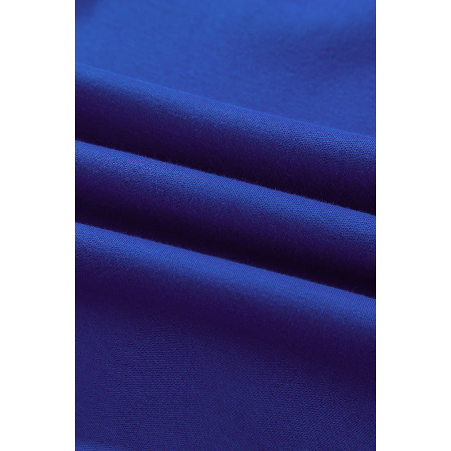 Bluing Oversize Drop Shoulder Reversible Mock Neck Sweatshirt Tops/Sweatshirts & Hoodies
