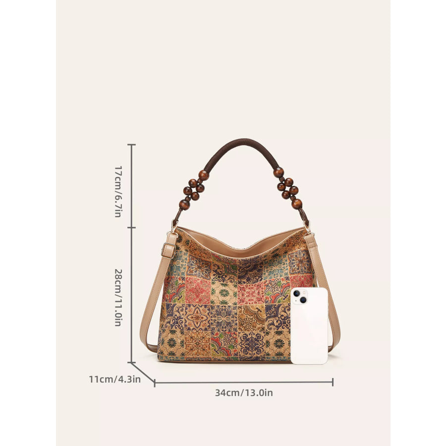 Bohemian Geometric Pattern Hobo Handbag Apparel and Accessories