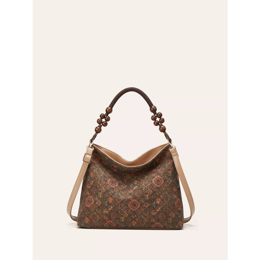 Bohemian Geometric Pattern Hobo Handbag Brown / ONESIZE Apparel and Accessories