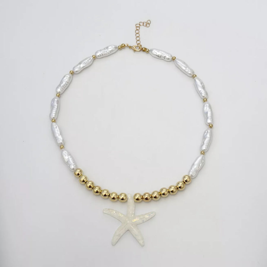 Bohemian Starfish Pendant Necklace Gold / onesize Apparel and Accessories