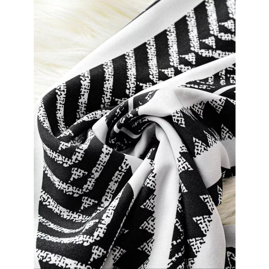 Boho Print Wide Leg Pants Apparel and Accessories