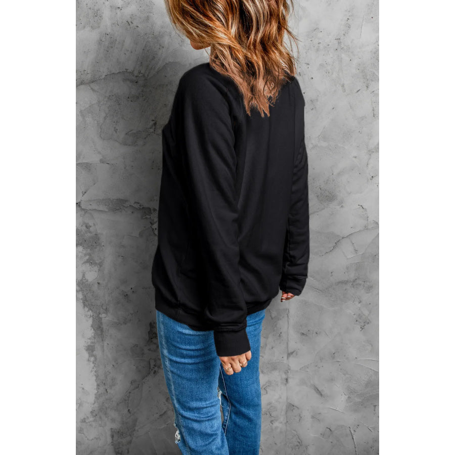 BOO Round Neck Long Sleeve Sweatshirt Apparel and Accessories