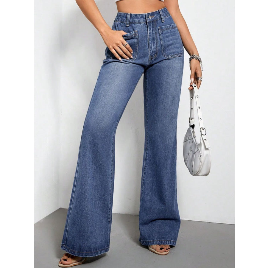 Bootcut Jeans with Pockets Medium / XS Apparel and Accessories