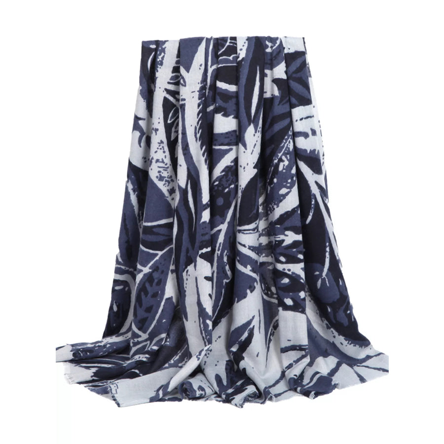 Botanical Print Lightweight Scarf Apparel and Accessories