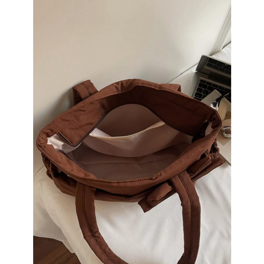 Bow Accent Tote Bag Apparel and Accessories