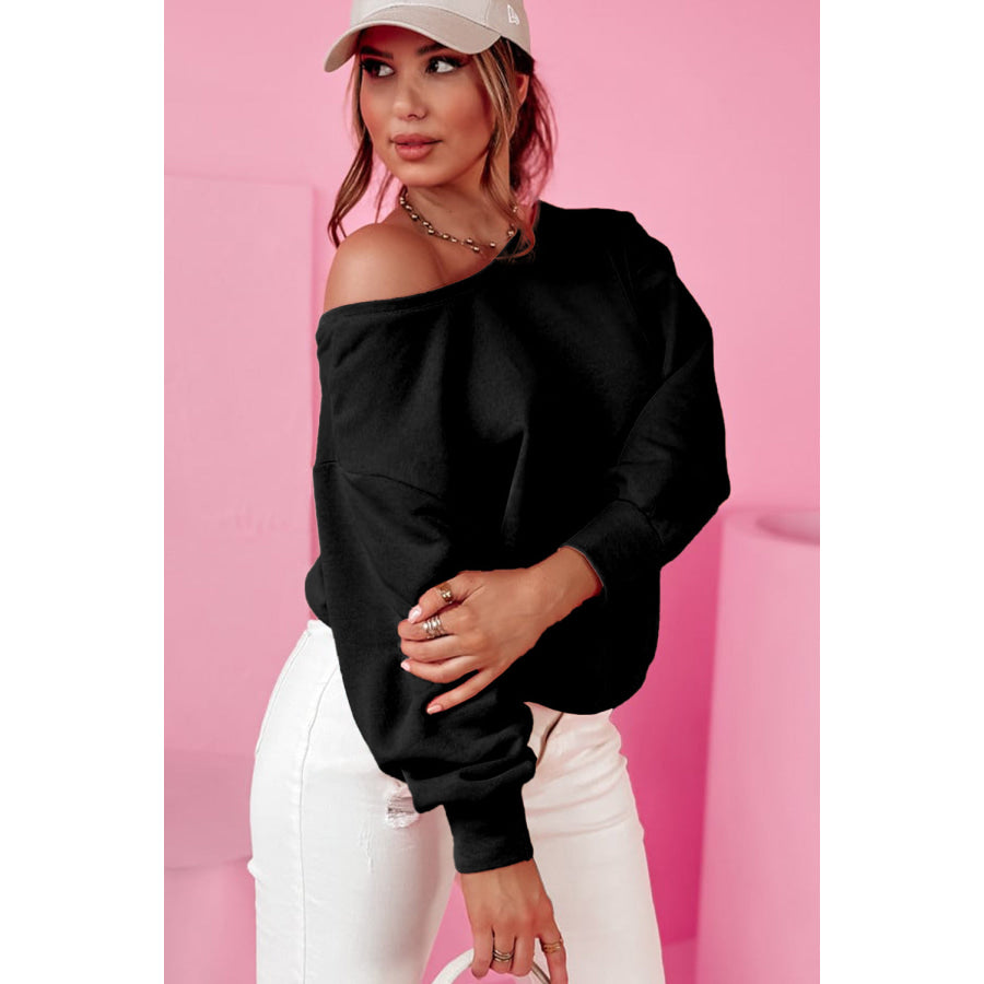 Bow Cutout Round Neck Long Sleeve Sweatshirt Apparel and Accessories