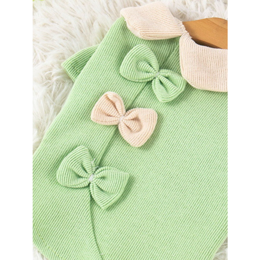 Bow Decor Pet Top Apparel and Accessories