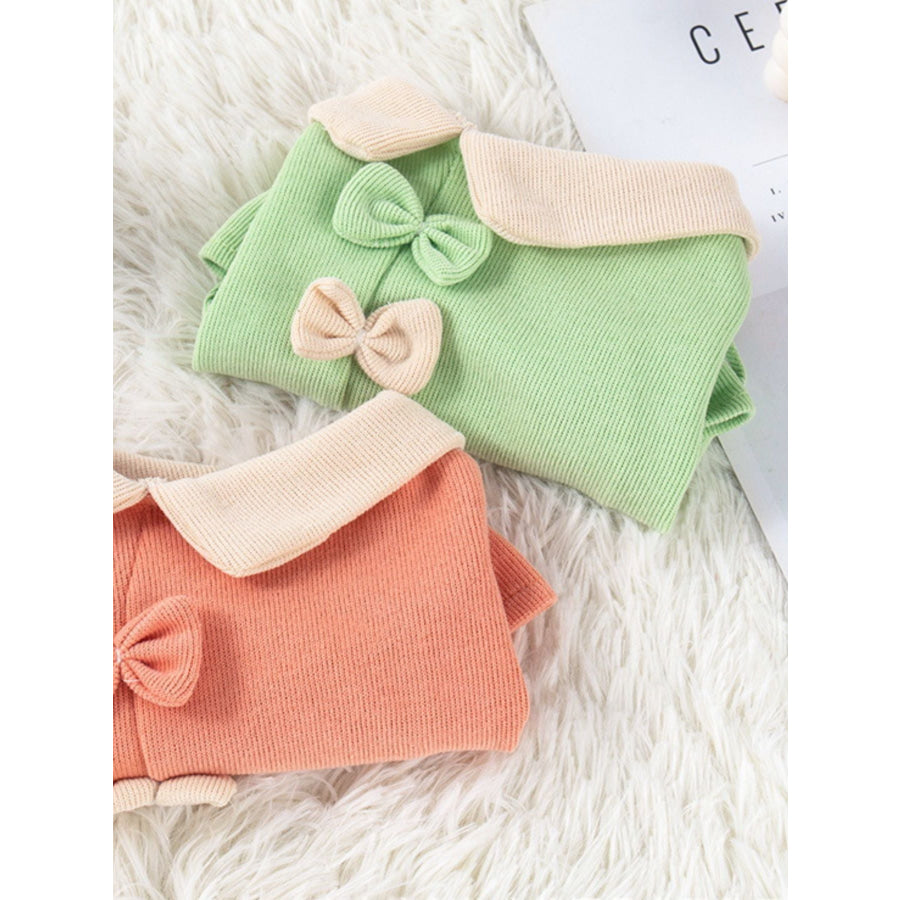 Bow Decor Pet Top Apparel and Accessories