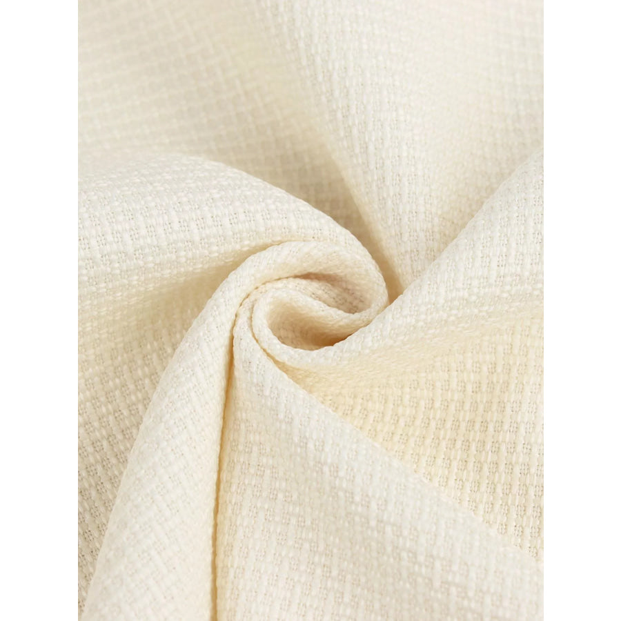 Bow Detail Cropped Outerwear Apparel and Accessories