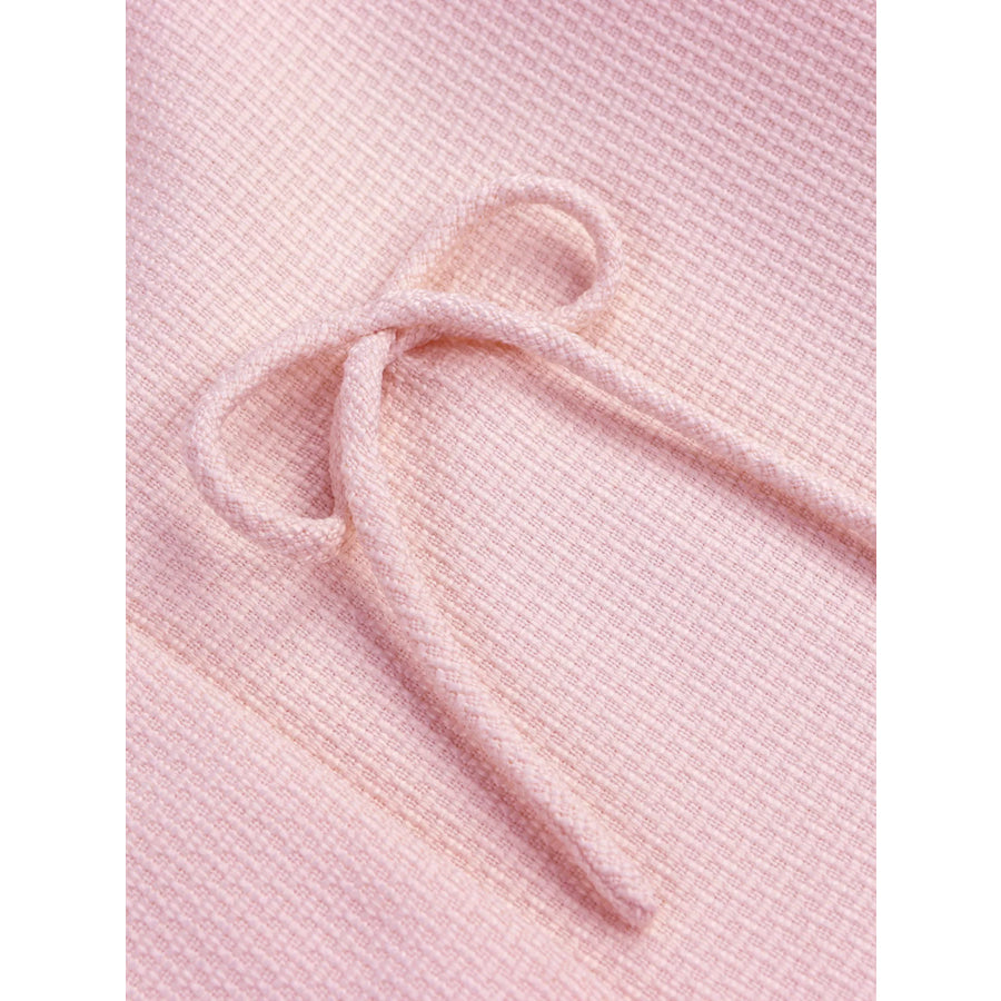 Bow Detail Cropped Outerwear Apparel and Accessories