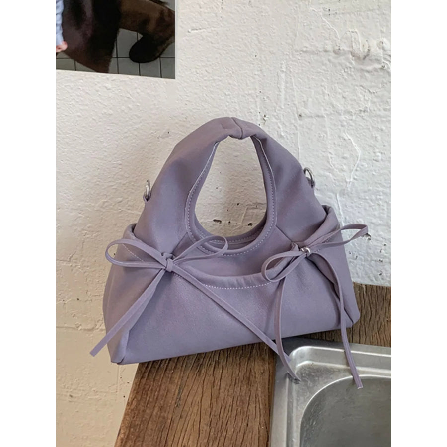 Bow Detail Crossbody Bag Pink Purple / onesize Apparel and Accessories