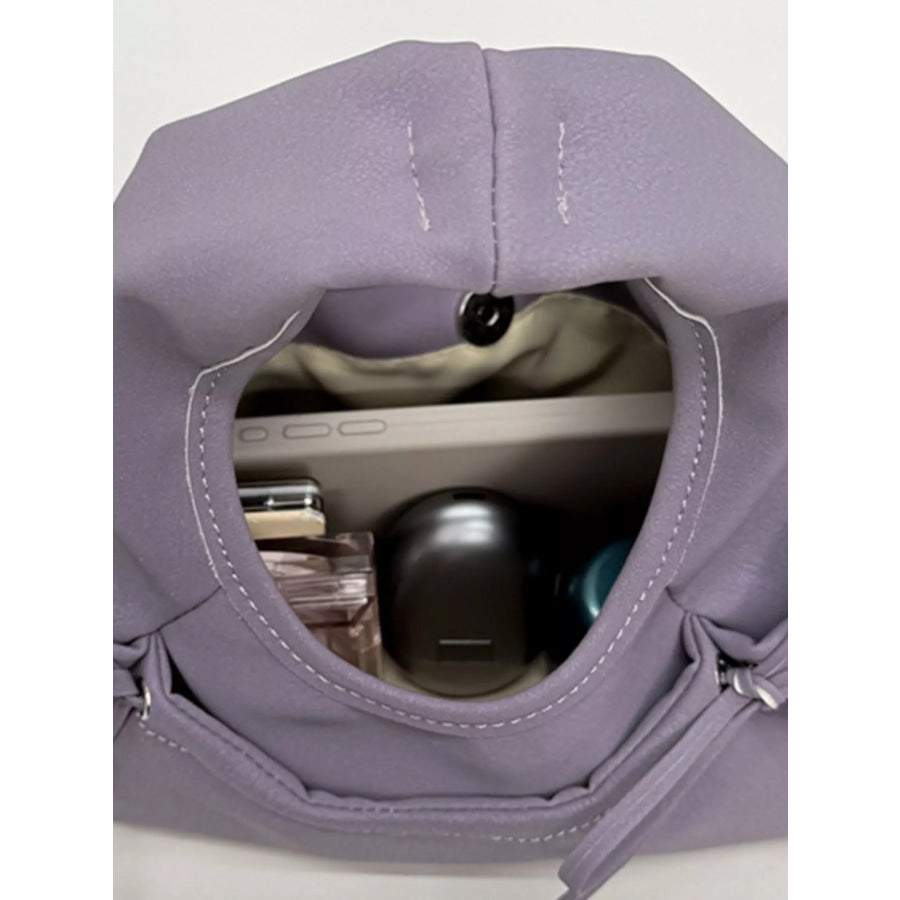Bow Detail Crossbody Bag Pink Purple / onesize Apparel and Accessories
