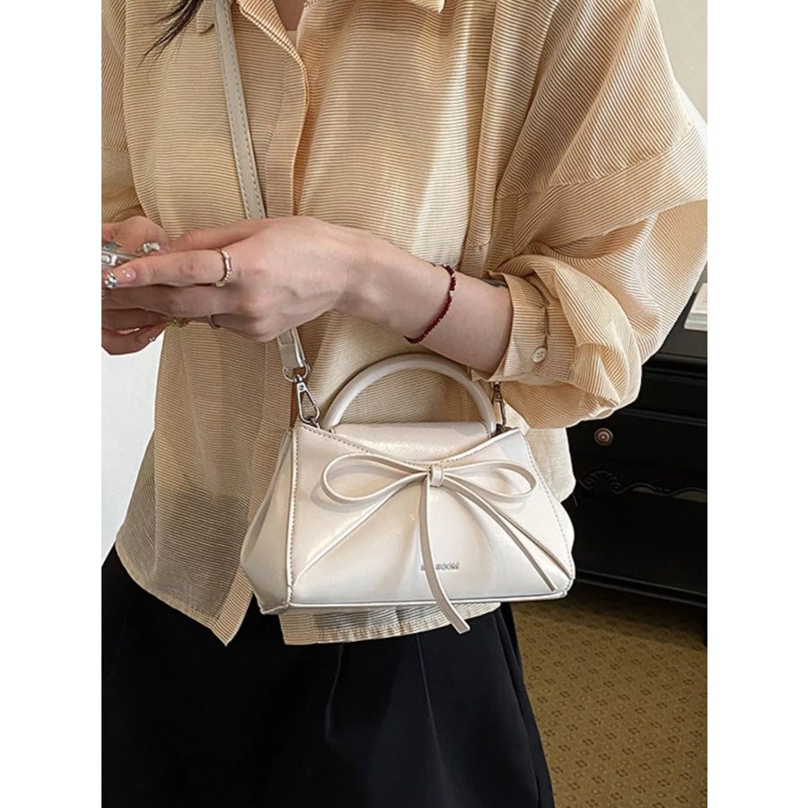 Bow Detail Crossbody Bag White / onesize Apparel and Accessories