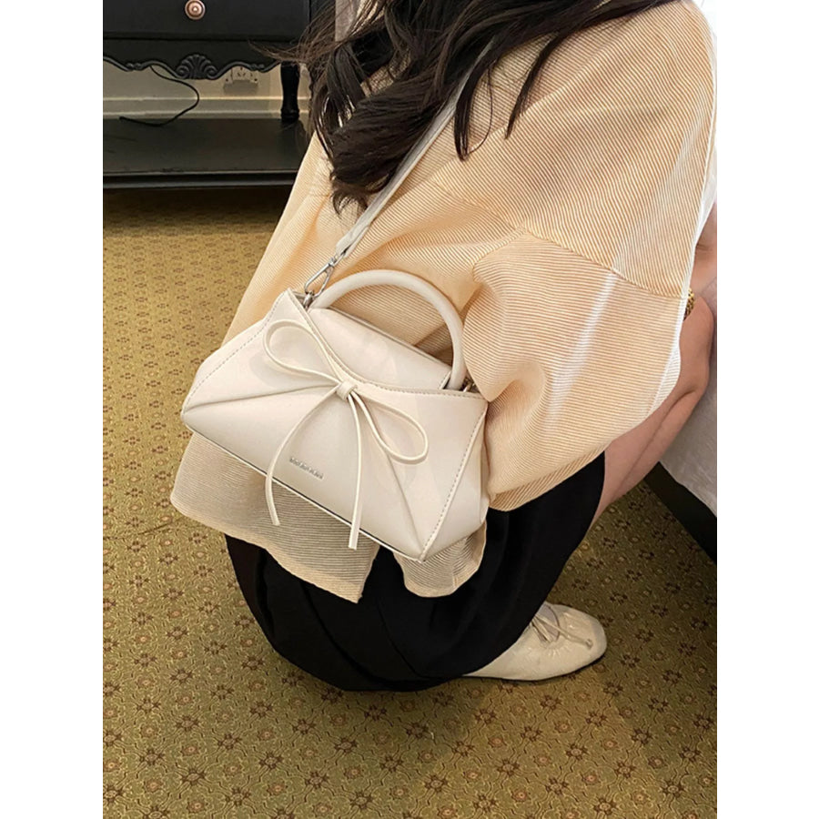 Bow Detail Crossbody Bag White / onesize Apparel and Accessories