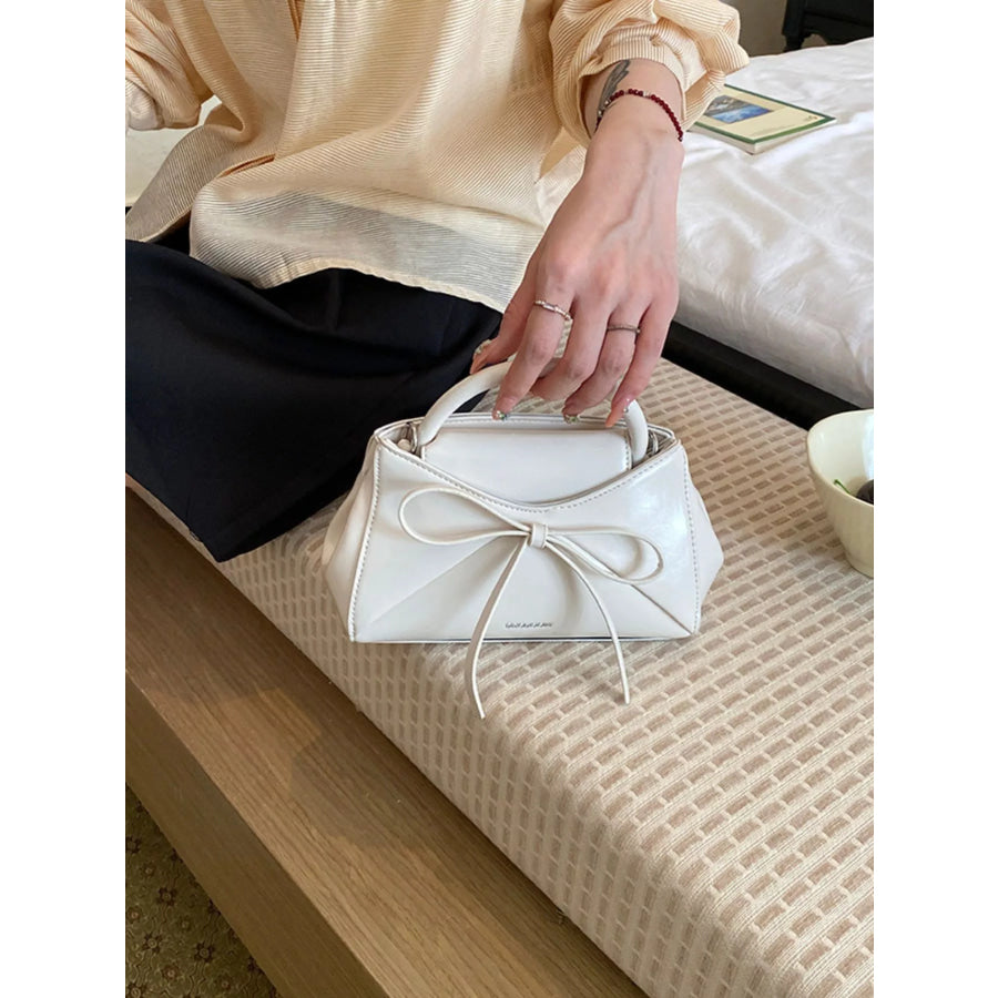 Bow Detail Crossbody Bag White / onesize Apparel and Accessories