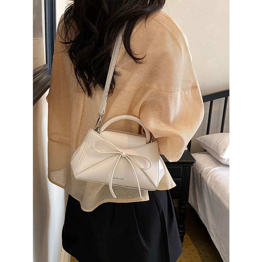 Bow Detail Crossbody Bag White / onesize Apparel and Accessories