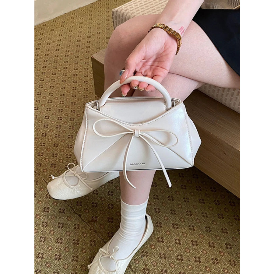 Bow Detail Crossbody Bag White / onesize Apparel and Accessories