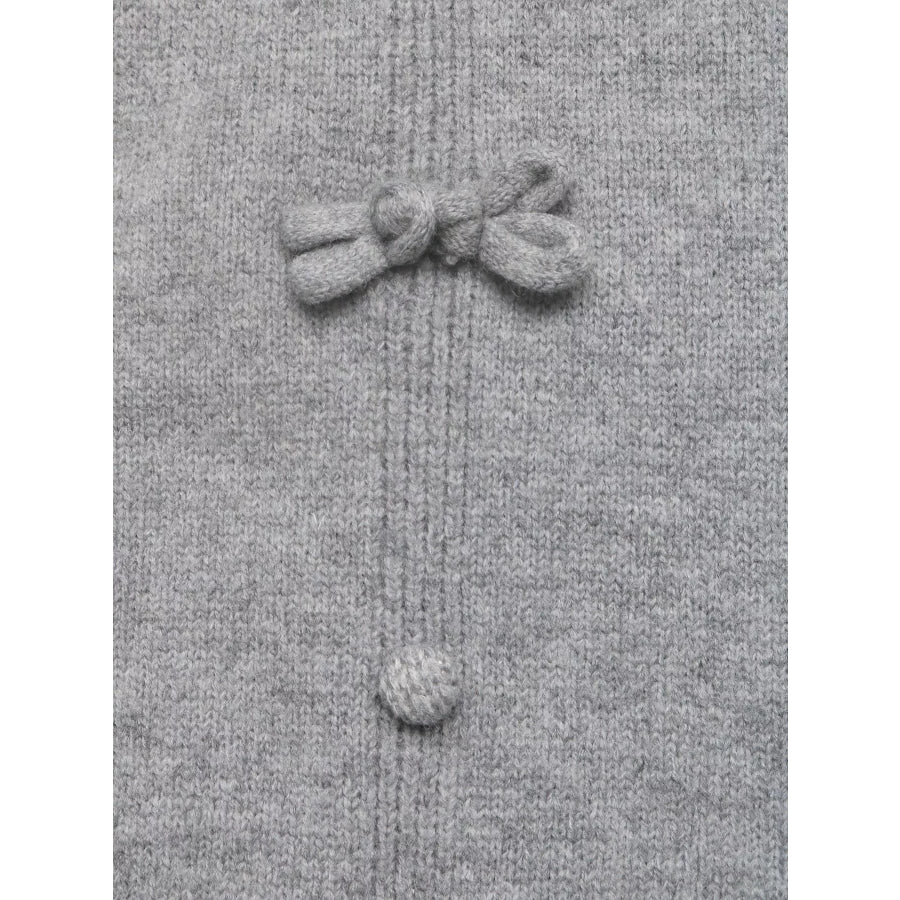 Bow-Detail Knit Sweater Vest Apparel and Accessories