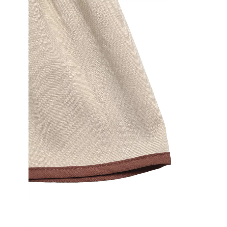 Bow Front Ruffle Hem Blouse Apparel and Accessories