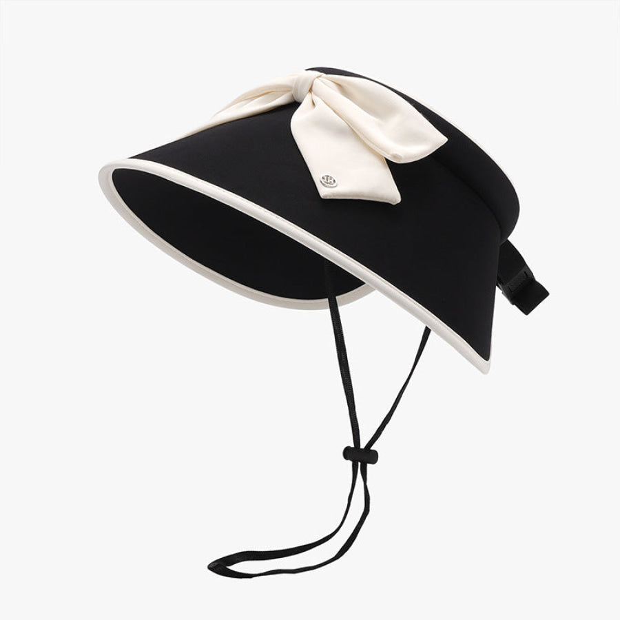 Bow Ice Silk Sun Hat Apparel and Accessories